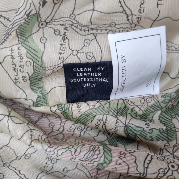 Vtg Greg Bell Brown Suede Leather Bomber Aviator Jacket Large Retro 90s Pilot - Picture 13 of 16